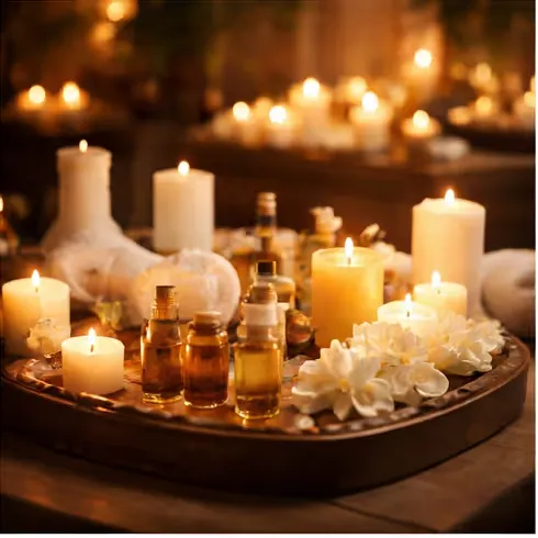 Therapist performing relaxing body massage at Goa spa